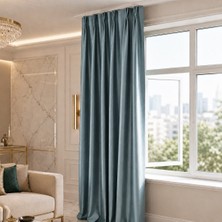 Mebelport Curtain Blackout Karartma 1/2 Amerikan Pileli Fon Perde