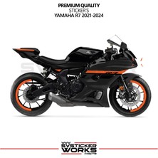 Sv Sticker Works Yamaha R7 Turuncu Sticker Set 2021 - 2023