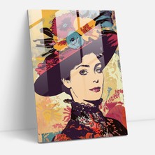 Popcas Viktoryan Esintili Pop Art Temperli Cam Tablo ile Modern Sanatı ve Klasik Tarzı Buluşturun.
