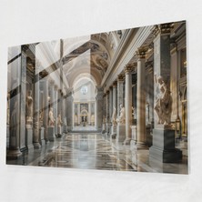 Popcas Modern Sanat ve Klasik Temalı Büyüklükte Temperli Cam Tablo