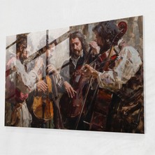 Popcas Caravaggio Temalı Dekoratif Cam Tablo