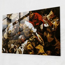 Popcas Caravaggio Temalı Dekoratif Cam Tablo