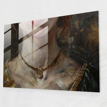 Popcas Klasik Sanat Motifli Barok Tarzı Dekoratif Cam Tablo