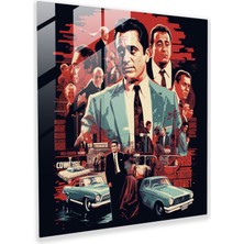 Popcas Pop Sanat Temalı Cam Tablo - Goodfellas Üzerine Duvar Dekorasyonu