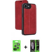 Marsilyan™- iPhone 16E Kılıf Zirve Yansıma Serisi - Şeffaf 360 Full Body Arka Koruyucu + Raze Metal Kamera Lens - Gs