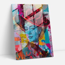 Popcas Victorian Pop Art Temalı Cam Tablo - Klasik ve Modern Sanatın Birleşimi, Dikkat Çekici Duvar Süsü.