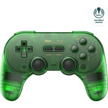 8bitdo Pro 2 Bluetooth Controller Kablosuz Hall Effect Oyun Kolu ,nintendo Switch/switch 2,pc, Android,steam Deck ,apple ,macos, Raspberry Pi Jade Yeşil Edition