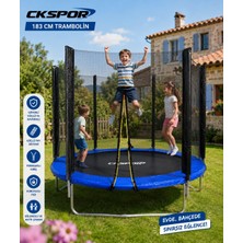 Ck Home Ckspor 183 cm (72 Inç) Trampolin Fileli Korumalı Trambolin