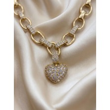 Zarene Silver Xuping Kalpli Bileklik 14K Gold