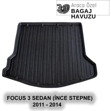 Elorcar Ford Focus 3 Sedan 2011-2014 (Ince Stepneli Modeller) Bagaj Havuzu