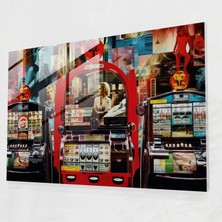 Popcas Modern Sanat - Slot Makineleri Temalı Tasarım