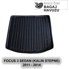 Elorcar Ford Focus 3 Sedan 2011-2014 (Kalın Stepneli Modeller) Bagaj Havuzu