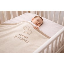 Osmanlı Triko Bebek Battaniyesi - Kişiye Özel Isimli Battaniye - Triko Bebek Battaniyesi -Hediyelik Battaniye