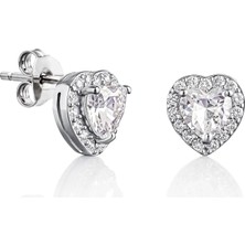 Servi 925 Ayar Gümüş Heart Elegance Küpe