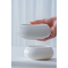 Acar Bianco Perla Porselen Yuvarlak Kase - 14X6 cm