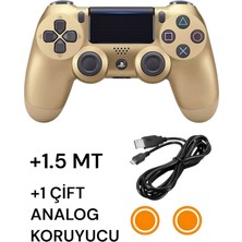 Crk Tech Playstation 4 Dualshock Yeni Nesil V2 Gamepad + 1.5 mt Şarj Kablo + 1 Çift Analog Başlığı