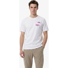 New Balance Pop Stand Erkek Beyaz T-Shirt.wt