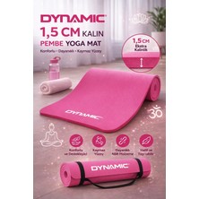 Dynamic Pilates Matı 15mm Kalınlıkta Pembe Renk Yoga İçin Tekil Kullanım