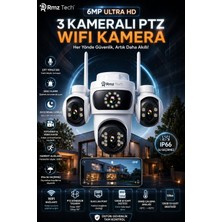 RMZTECH Avenir S323 6mp 3 Kameralı Ptz Wifi Kamera