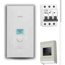 Veito Blue S 380V Elektrikli Şofben Merkezi Sistem 21 Kw Sıgorta ve Kutusu Dahil Paket