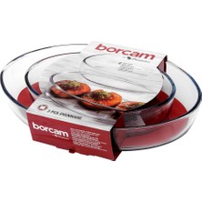 Paşabahçe 159033 Borcam 2'li Oval Tepsi Set