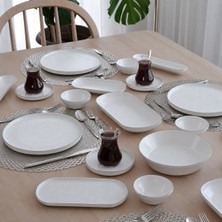 Glore Istanbul Krem Platin Kahvaltı Takımı 41 Parça
