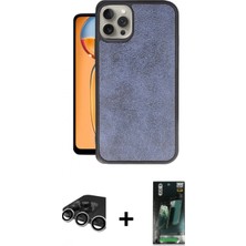 Marsilyan™- iPhone 15 Pro Kılıf Kıvılcım Işık Serisi - Siyah 360 Mat Full Body Arka Koruyucu + Raze Metal Kamera Lens - Gs