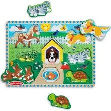 Cekar Store 19053 Ahşap Tutmalı Yapboz, Evcil Hayvanlar