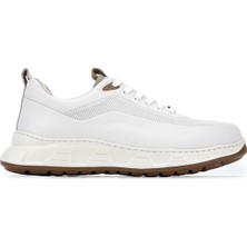 Tamer Tanca Erkek Hakiki Deri Beyaz Sneakers & Spor Ayakkabı 298 3491-2591 Erk Ayk Y26 Krk Beyaz Hvn Bsk