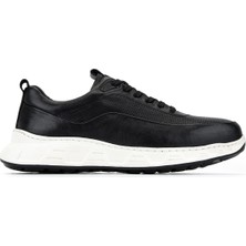 Tamer Tanca Erkek Hakiki Deri Siyah Sneakers & Spor Ayakkabı 298 3491-2591 Erk Ayk Y26 Sıyah Atlas Bsk