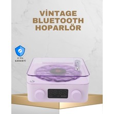 İlk El Grup Retro Pikap Tasarımlı Bluetooth Hoparlör – Projektörlü Şarjlı Lamba