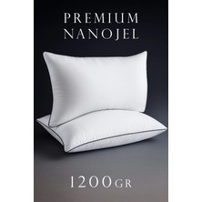 İlk El Grup 2 Adet 50X70CM Nano Jel Lüks Yastık | 1200GR Anti-Alerjik Pamuklu Yastık Seti 2li