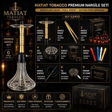 Matiat Tobacco Mt-04 GOLD BRONZ MAVİ Nargile Takımı – Modern & Şık Tasarım
