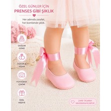 Kız Bebek Ayakkabısı Yumuşak Kaymaz Taban Rahat Babet Patik Özel Gün