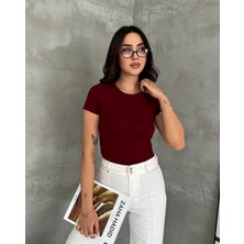 Bisiklet Yaka Kısa Kol Buzzy Body