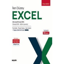  ıleri düzey excel microsoft excel 365 - ıleri düzey excel · formüller · power query yapay zekâ · veri analizi ömer bağcı 12. baskı, nisan 2026