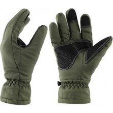 Single Sword Softshell Soğuk - Rüzgâr ve Su Geçirmez Dokunmatik Eldiven Motosiklet ve Taktik Eldiven Haki Tam Parmak
