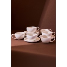 Perotti Roma 12 Parça 6 Kişilik Porselen Kahve Fincanı Takımı 120 ml
