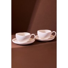 Perotti Roma 4 Parça 2 Kişilik Porselen Kahve-Çay Fincanı Takımı 200 ml