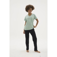 Daniska Kocabey KKT-26152K Kadın V Yaka Pijama Takımı