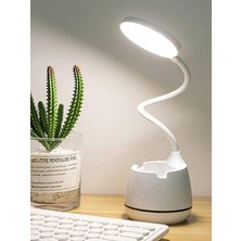 CAILON 3 Renk Şarjlı 24 LED Çalışma Okuma Işığı Kademeli Masa Lambası Ayarlanabilir Renk Tonu ve Parlaklık