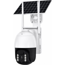 CoverZone Solar Güneş Enerjili Smart Home Kamera 4g 2-Way Sesli Arama, 10-15M Insan Algılama, IP66 Su Geçirmez, Fhd 5mp, Ptz, Gece Görüş, Aı Insan Tespiti, Multi-User Görünüm, Tf Kart Desteği | CMR47