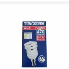 Tungsram 3' Lü Kıvrımlı ( Spiral ) Tasarruflu Ampul