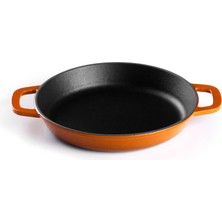 Lotus Döküm    18 cm Yuvarlak Round Pan  Degrade Turuncu