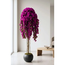 Cihan Çiçekçilik Yapay Begonvil Ağacı Mor 180 cm - 27*33 Küre Saksılı