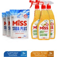 Miss Soda Plus 500GRX3 + Miss Sprey Arap Sabunu 750MLX3