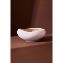 Perotti Roma Beige Porselen Kase 15.2X14X6.9 cm