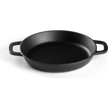 Lotus Döküm    18 cm Yuvarlak Round Pan  Mat Siyah
