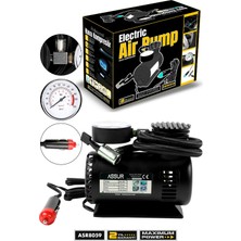 Assur 12V Çakmaklık Girişli 250 Psi Mini Hava Kompresörü