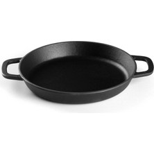 Lotus Döküm    20 cm Yuvarlak Round Pan  Mat Siyah